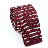 ZONFAZ Fashion Men's Knitted Tie Skinny Knit Necktie