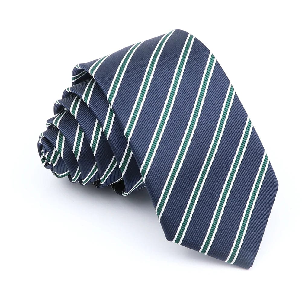 ZONFAZ Fashion Striped Silk Ties 6cm Width