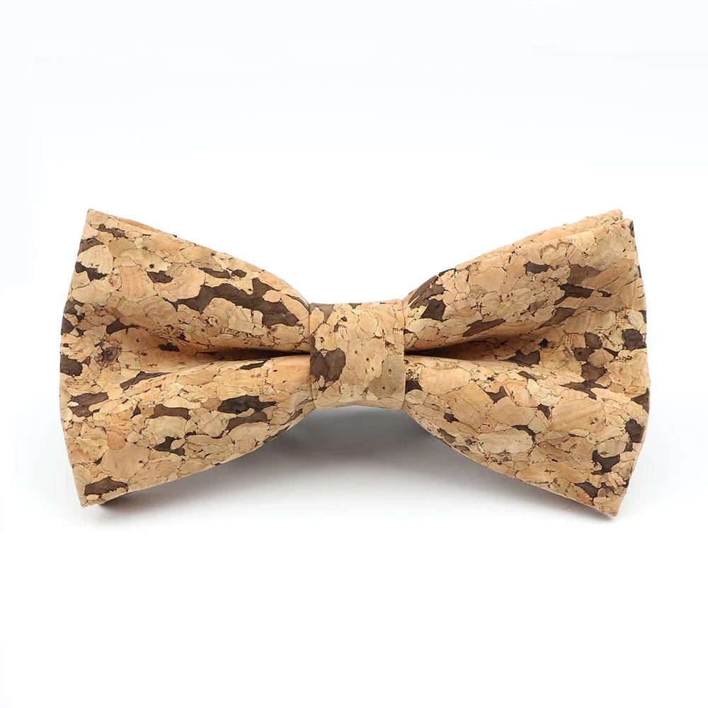 ZONFAZ Floral Cork Wood Bow Ties For Adult Child