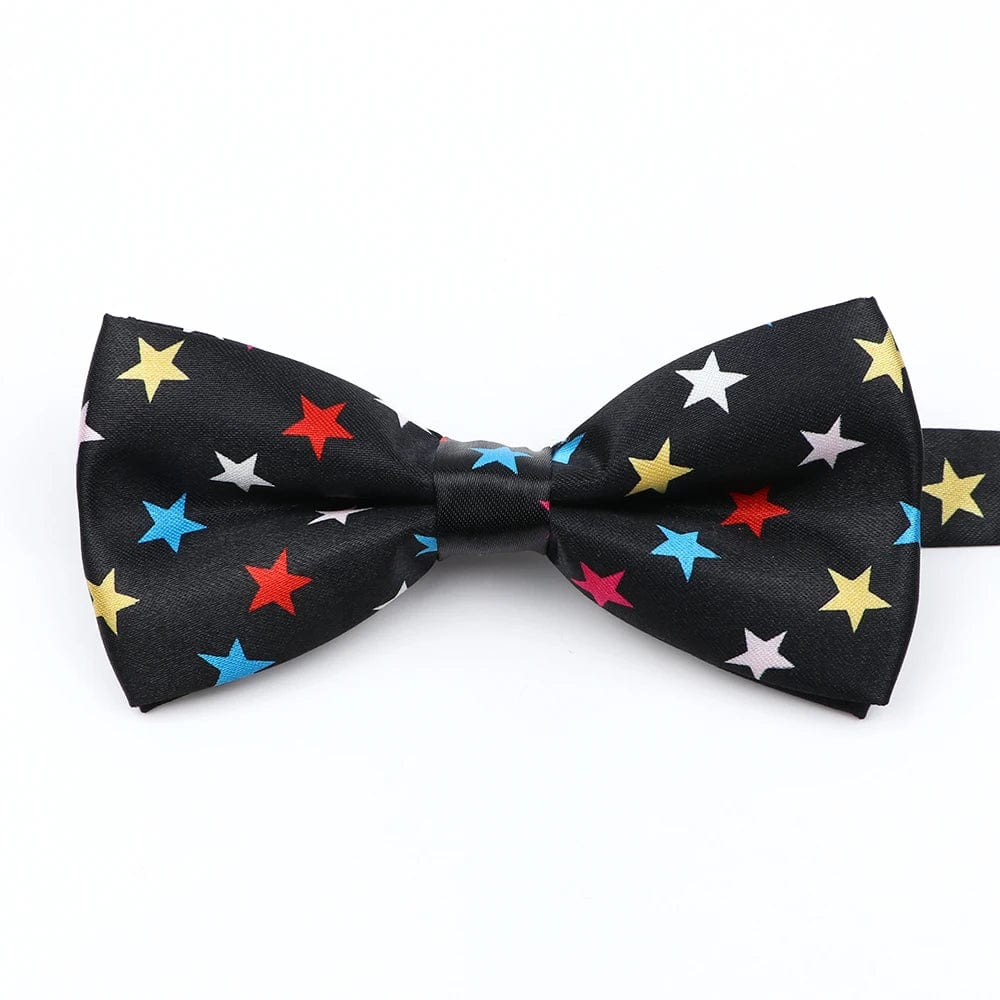 ZONFAZ Music Silk Bow Ties for Men Boy Piano Stave Guitar Pattern Bowtie