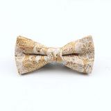 ZONFAZ Floral Cork Wood Bow Ties For Adult Child