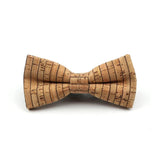 ZONFAZ Floral Cork Wood Bow Ties For Adult Child