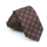 ZONFAZ Fashion Striped Silk Ties 6cm Width