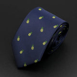 ZONFAZ Trendy Design Men's Microfiber Jacquard Necktie Animal Plant Flower Pattern Ties