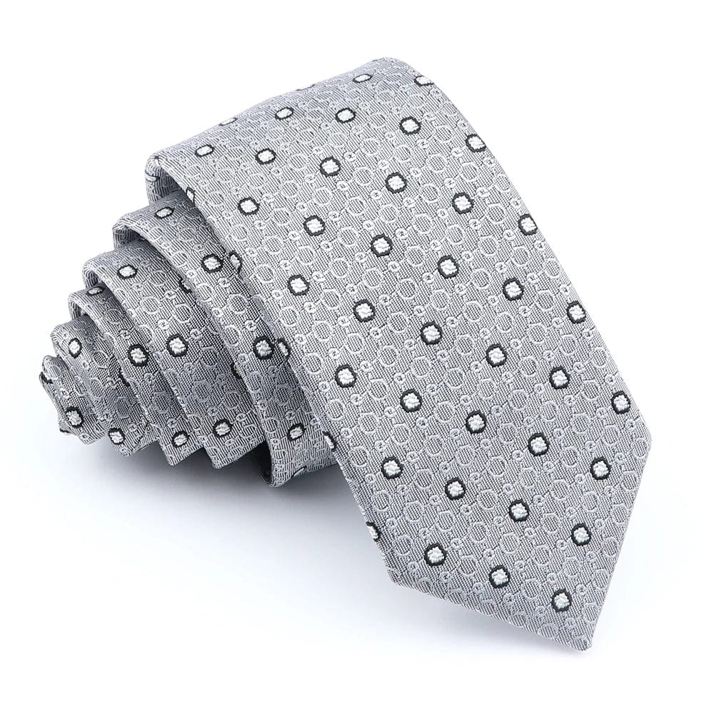 ZONFAZ Fashion Striped Silk Ties 6cm Width