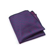 ZONFAZ Solid Color Dot Silk Pocket Square