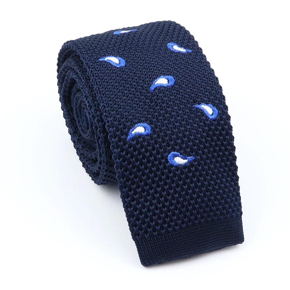 ZONFAZ Fashion Men's Knitted Tie Skinny Knit Necktie