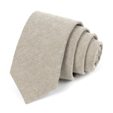 Beige cotton Tie