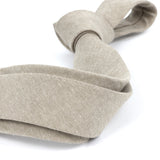 Beige cotton Tie
