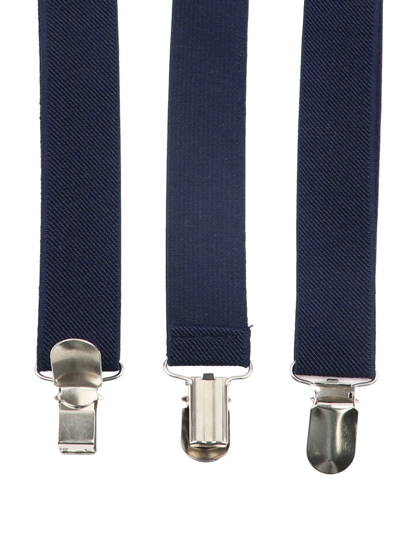 Men's Navy Y‑Back Suspenders Adjustable Clip On Braces