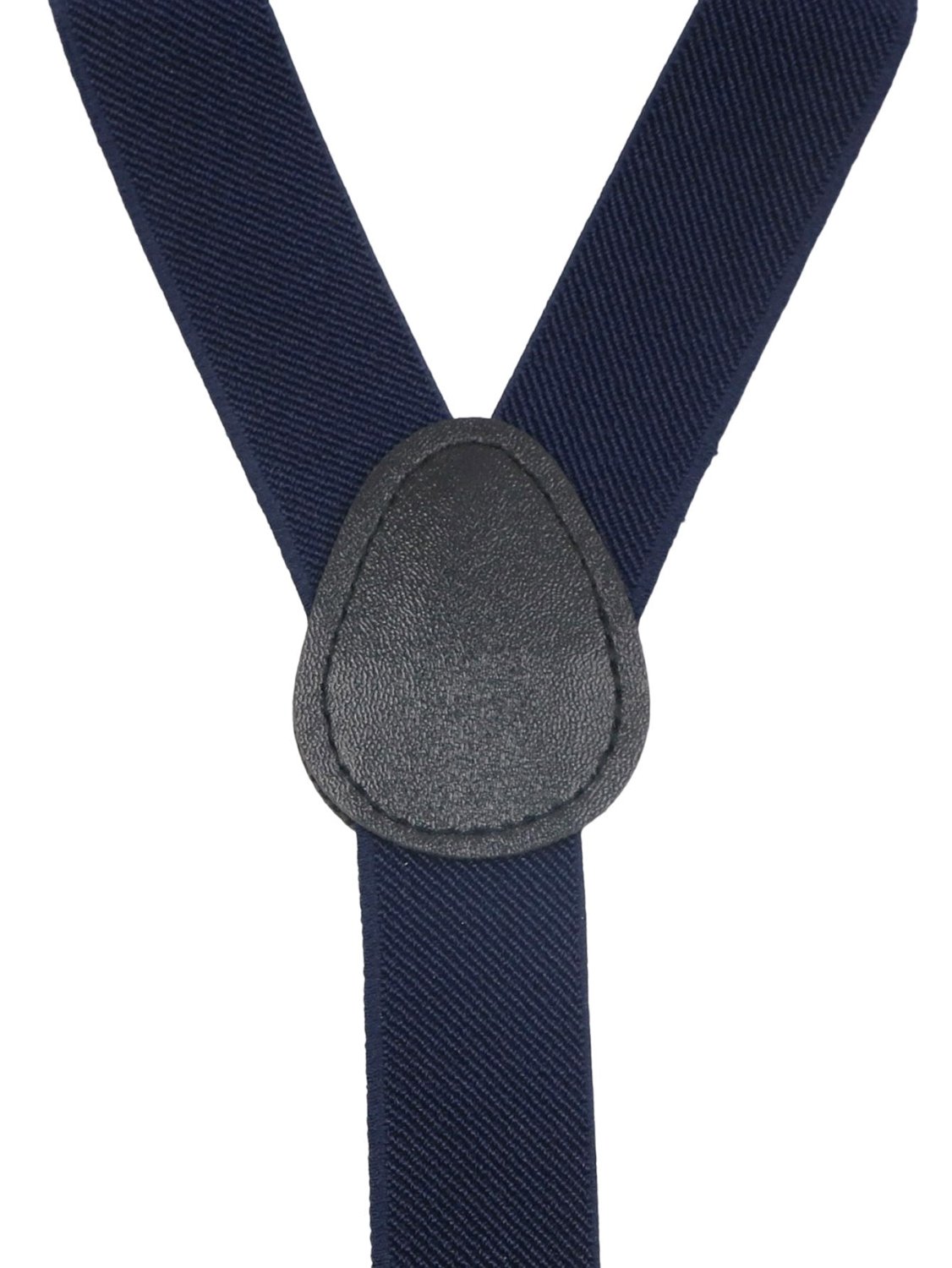 Men's Navy Y‑Back Suspenders Adjustable Clip On Braces