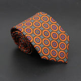 ZONFAZ Soft Bohemian Silk Ties Men's Fashion Polka Dot Necktie