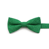 ZONFAZ High Quality Cotton Solid Color Bowtie For Men Children