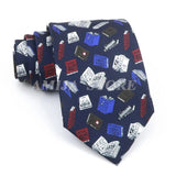 ZONFAZ Creative Imitation Silk Ties Men's Graffiti Necktie