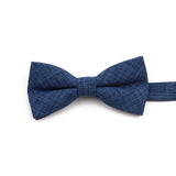 ZONFAZ High Quality Cotton Solid Color Bowtie For Men Children