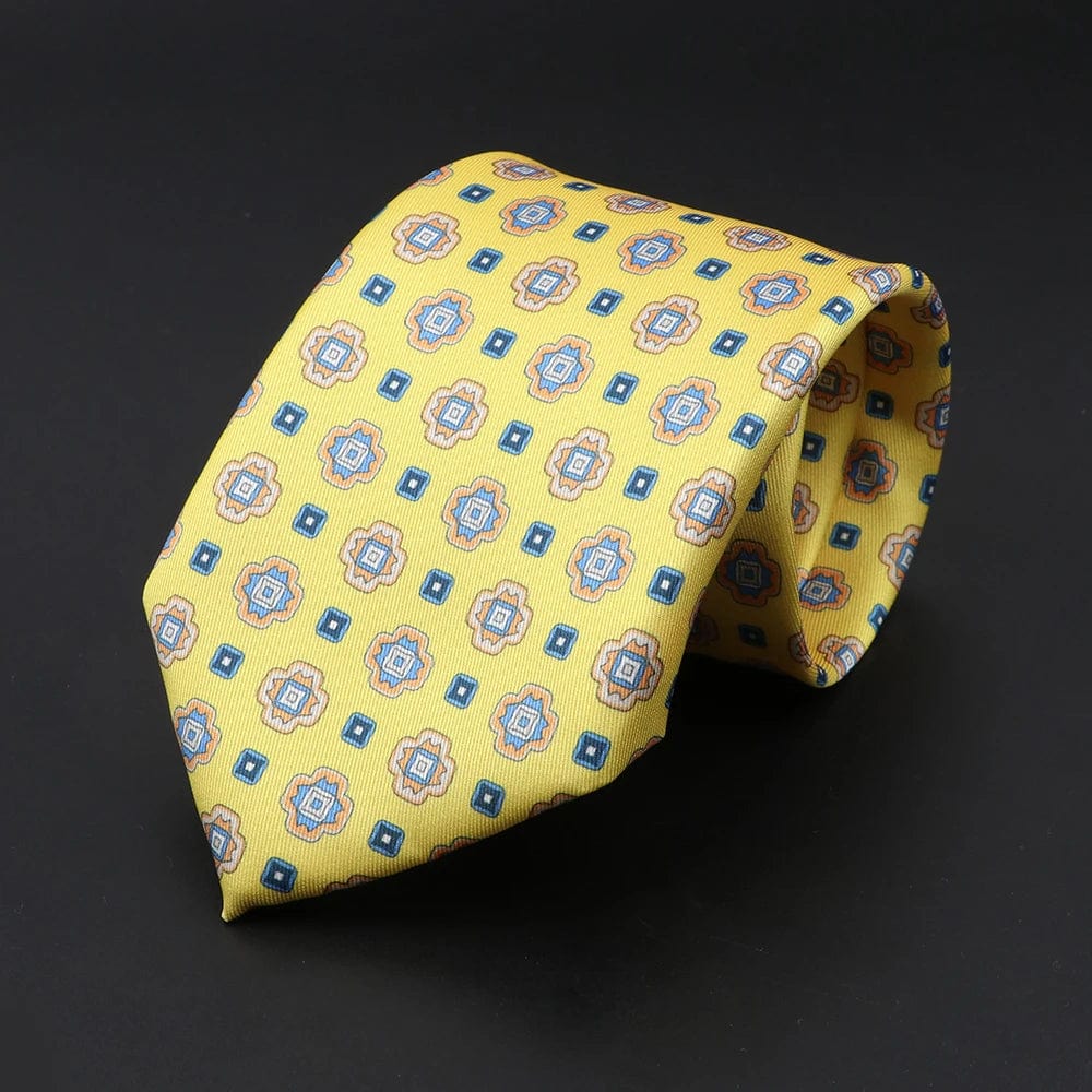 ZONFAZ Men's Silk Ties Polka Dots Jacquard Formal Designer Neckties