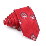 Fashion Jacquard Striped Plaid Paisley Ties For Men Skinny Silk Necktie