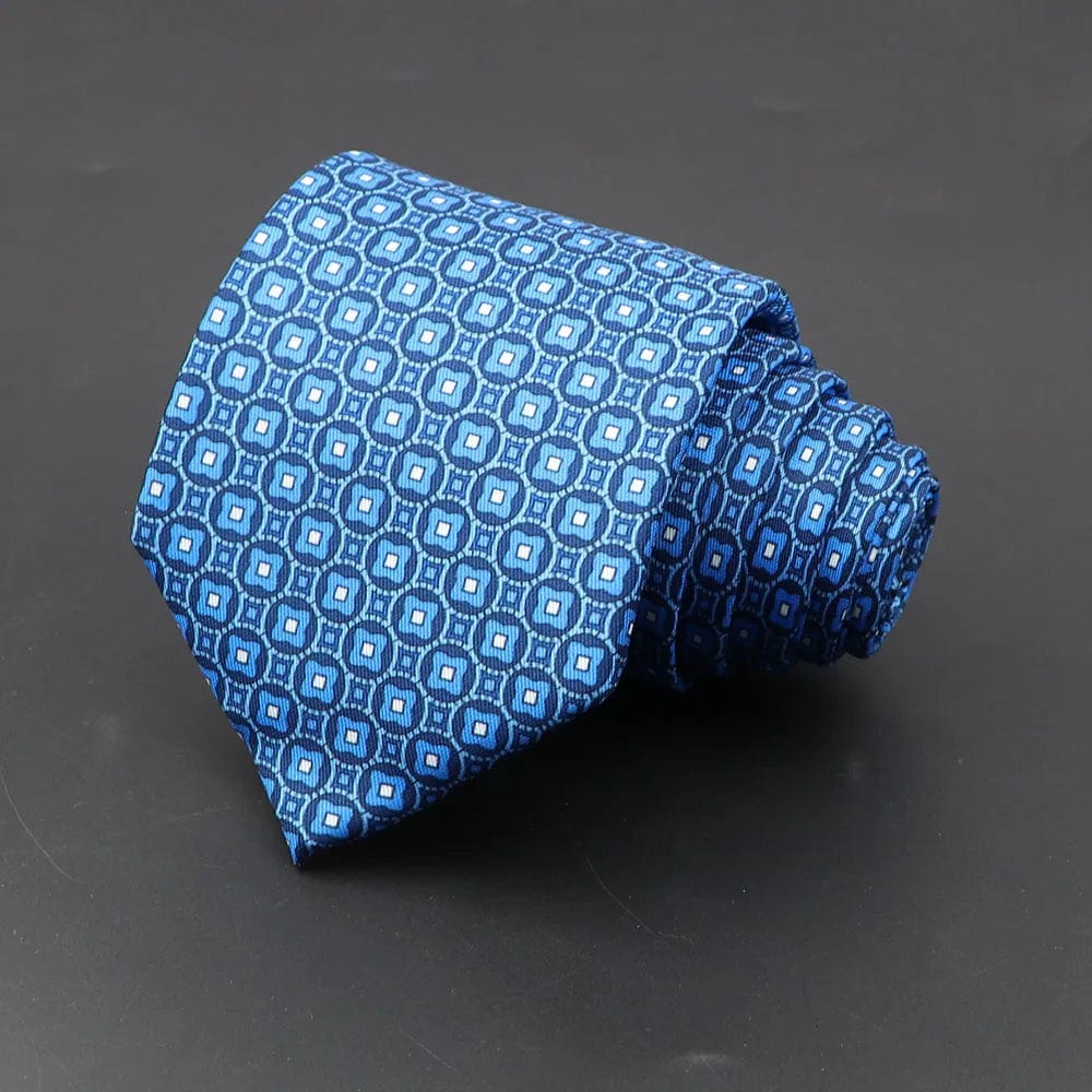 ZONFAZ Men's Classic Floral Jacquard Soft Silk Ties