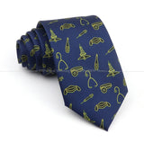 ZONFAZ Creative Imitation Silk Ties Men's Graffiti Necktie