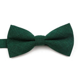 ZONFAZ High Quality Cotton Solid Color Bowtie For Men Children