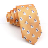 ZONFAZ Casual Cartoon Cute Ties For Men Skinny Fashion Necktie