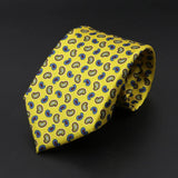 ZONFAZ Men's Silk Ties Polka Dots Jacquard Formal Designer Neckties