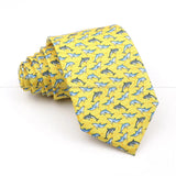 ZONFAZ Creative Imitation Silk Ties Men's Graffiti Necktie