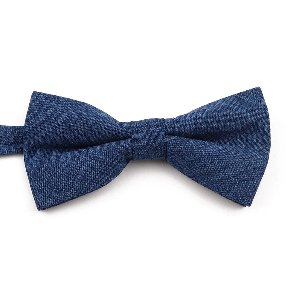 ZONFAZ High Quality Cotton Solid Color Bowtie For Men Children