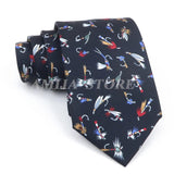 ZONFAZ Creative Imitation Silk Ties Men's Graffiti Necktie