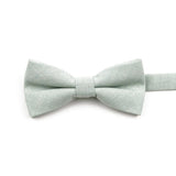 ZONFAZ High Quality Cotton Solid Color Bowtie For Men Children