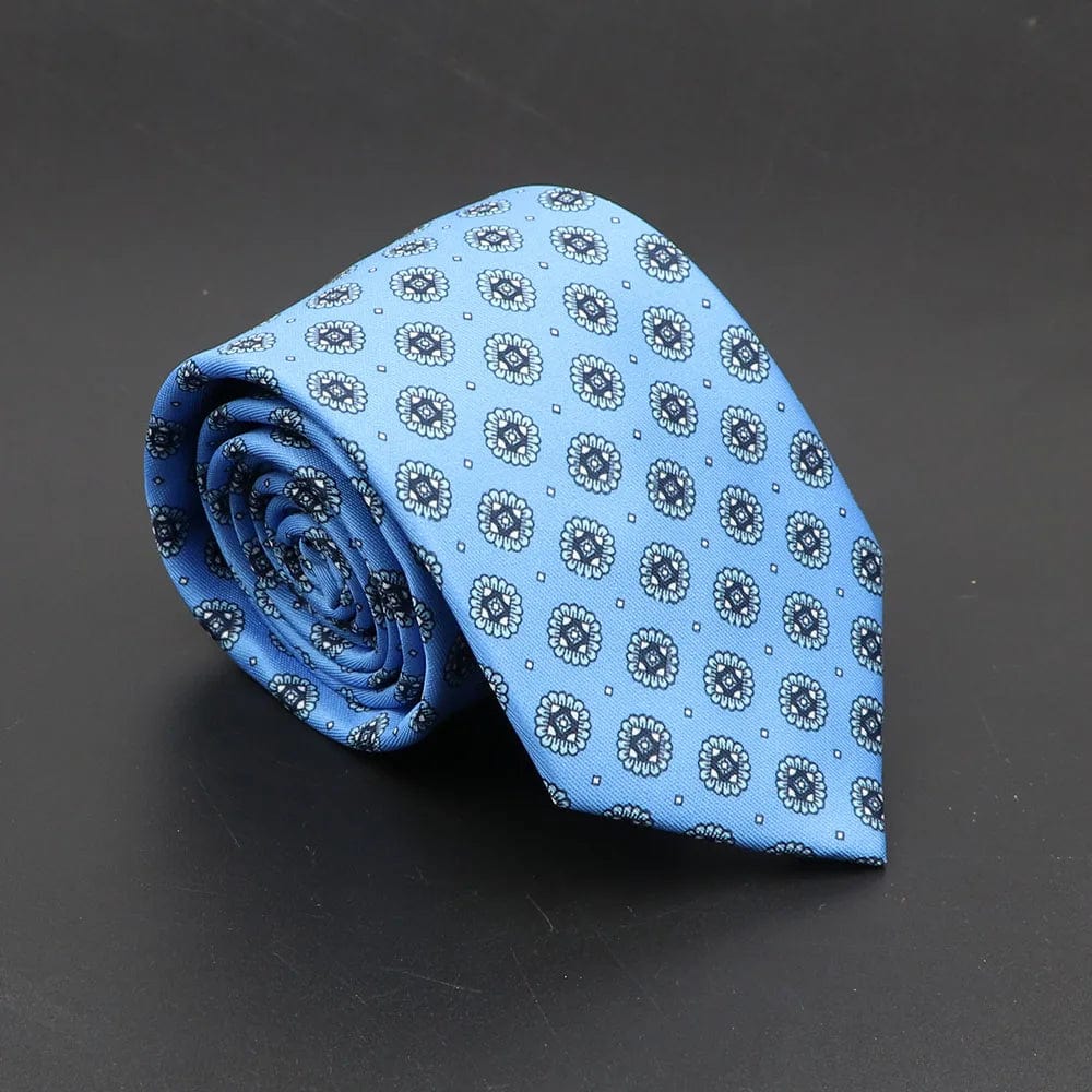 ZONFAZ Soft Bohemian Silk Ties Men's Fashion Polka Dot Necktie