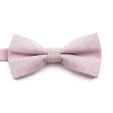 ZONFAZ High Quality Cotton Solid Color Bowtie For Men Children