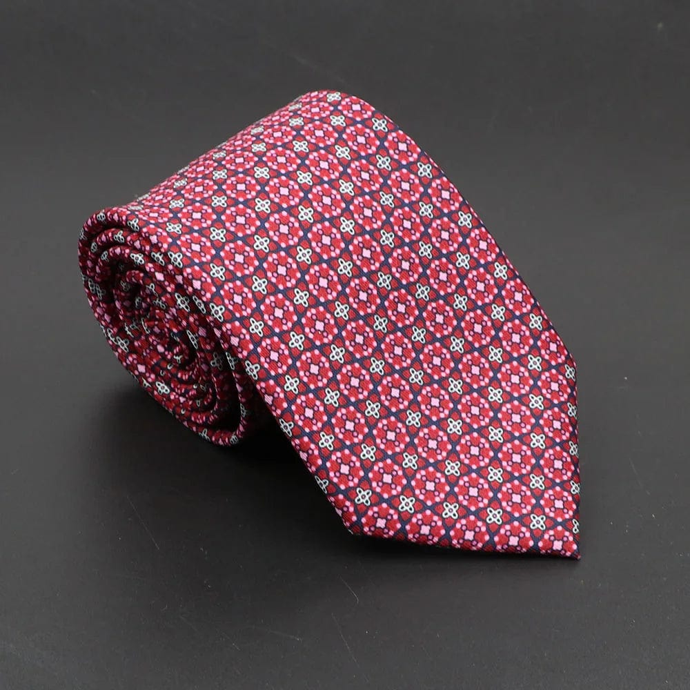 ZONFAZ Soft Bohemian Silk Ties Men's Fashion Polka Dot Necktie