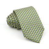 ZONFAZ Creative Imitation Silk Ties Men's Graffiti Necktie