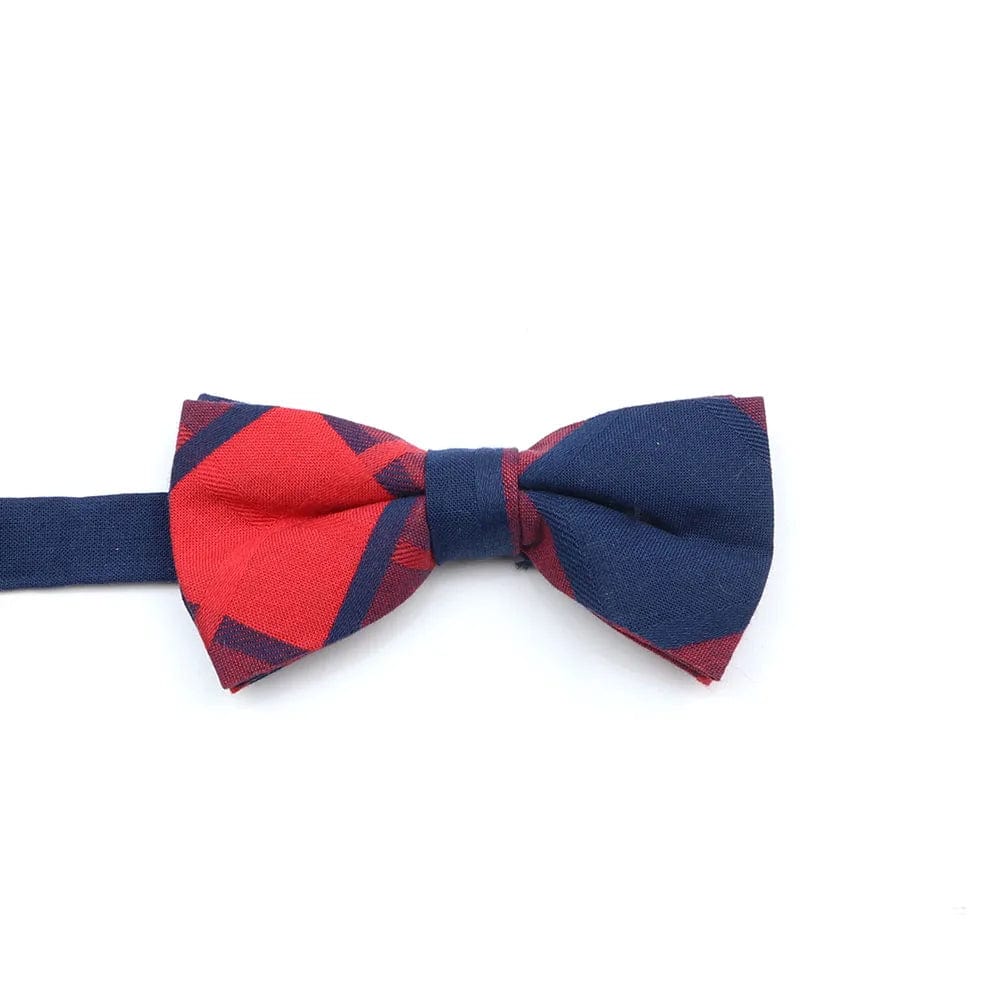 ZONFAZ Soft Cotton Striped Rainbow Bowtie