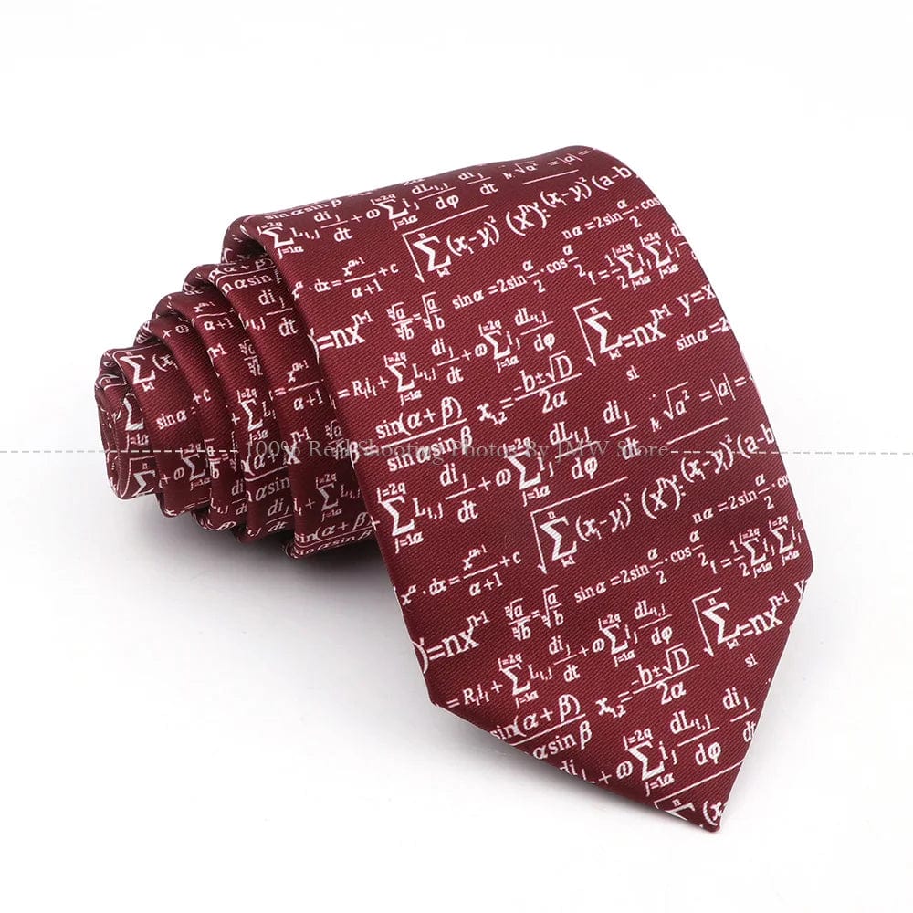 ZONFAZ Creative Imitation Silk Ties Men's Graffiti Necktie