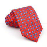 ZONFAZ Creative Imitation Silk Ties Men's Graffiti Necktie