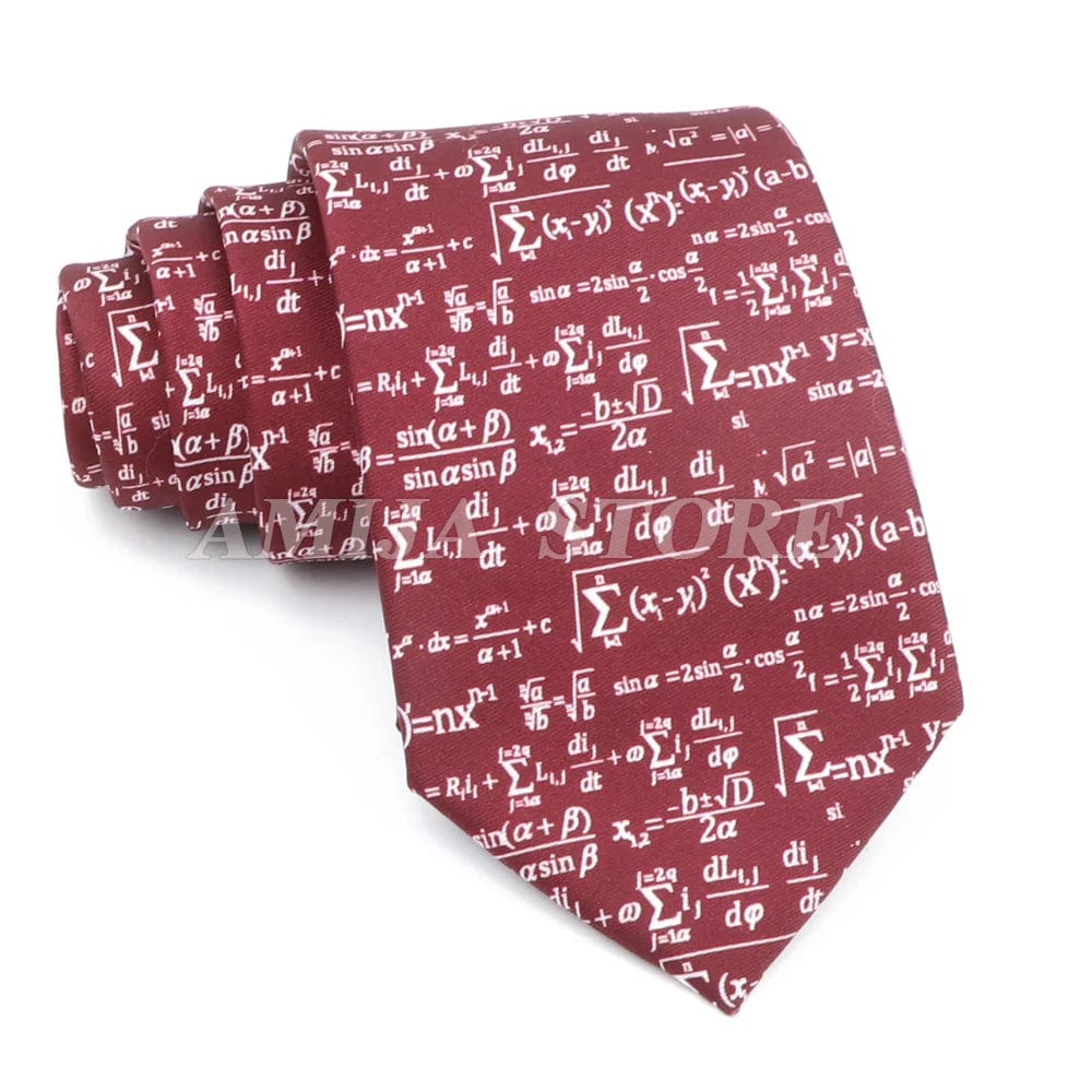 ZONFAZ Creative Imitation Silk Ties Men's Graffiti Necktie