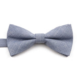 ZONFAZ High Quality Cotton Solid Color Bowtie For Men Children