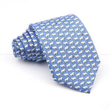 ZONFAZ Creative Imitation Silk Ties Men's Graffiti Necktie