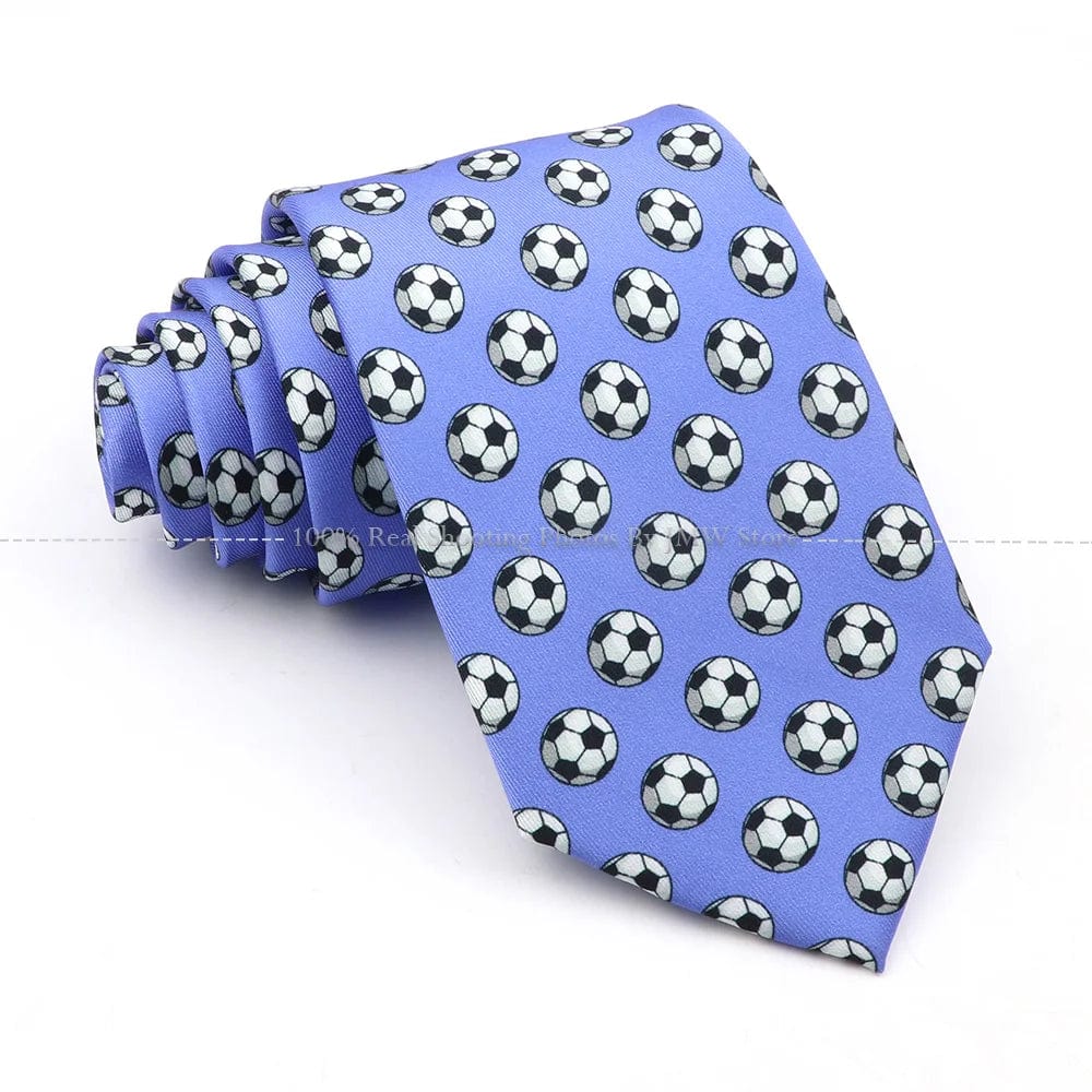 ZONFAZ Creative Imitation Silk Ties Men's Graffiti Necktie