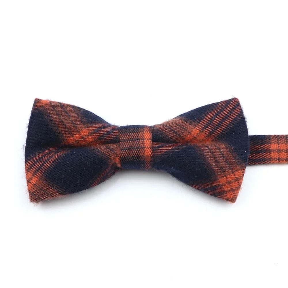 ZONFAZ Soft Cotton Striped Rainbow Bowtie