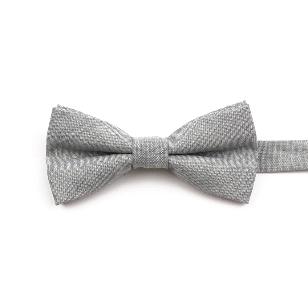 ZONFAZ High Quality Cotton Solid Color Bowtie For Men Children