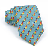 ZONFAZ Creative Imitation Silk Ties Men's Graffiti Necktie