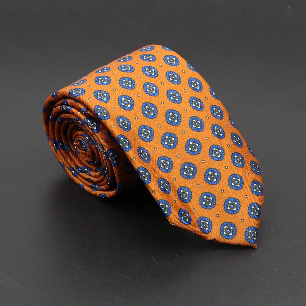 ZONFAZ Soft Bohemian Silk Ties Men's Fashion Polka Dot Necktie