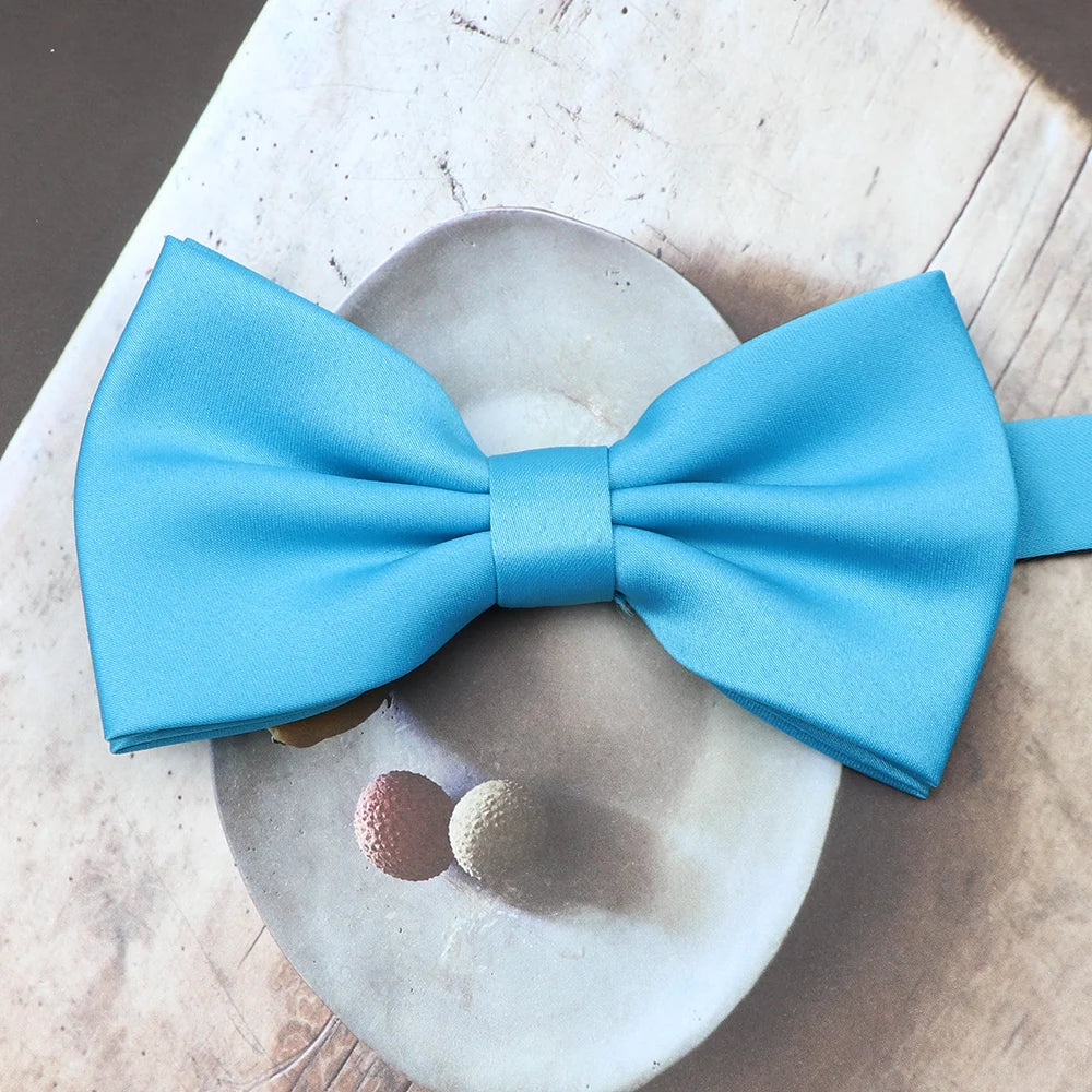 ZONFAZ Solid Color Cute Candy Bow Tie Wedding Accessories Fancy Prom Formal Bowties