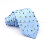 ZONFAZ Creative Imitation Silk Ties Men's Graffiti Necktie