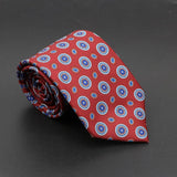 ZONFAZ Soft Bohemian Silk Ties Men's Fashion Polka Dot Necktie