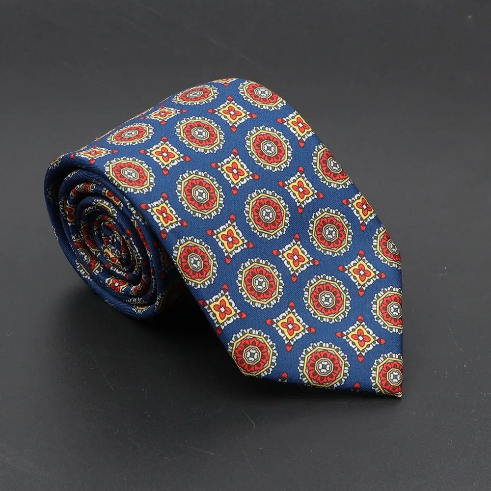 ZONFAZ Soft Bohemian Silk Ties Men's Fashion Polka Dot Necktie