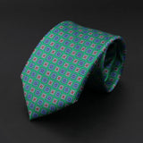 ZONFAZ Men's Silk Ties Polka Dots Jacquard Formal Designer Neckties